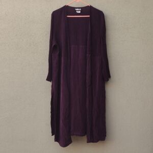 80s Vintage WRII Eggplant Purple Duster Women's 18